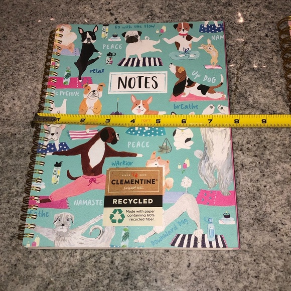 ✨NWT✨ Clementine Paper Spiral Notebook Journal Notebook Set of 2 Dog Print Theme - Picture 5 of 15